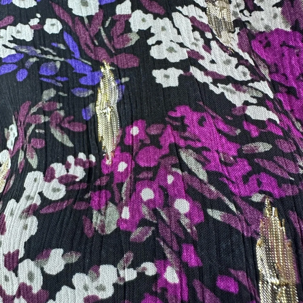 White House Black Market long sleeve top with gold accents size 4 - Picture 10 of 14